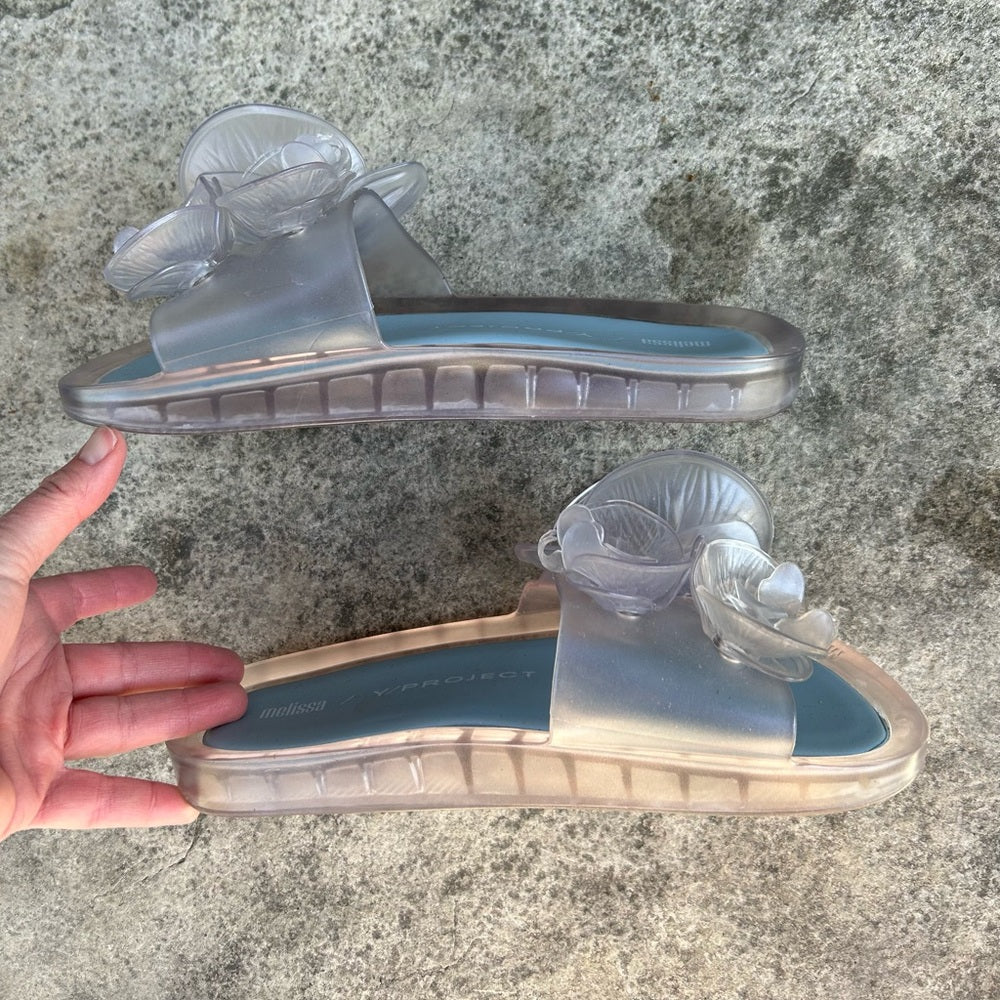 Melissa Beach Slide Flower + Y.Project, size 8