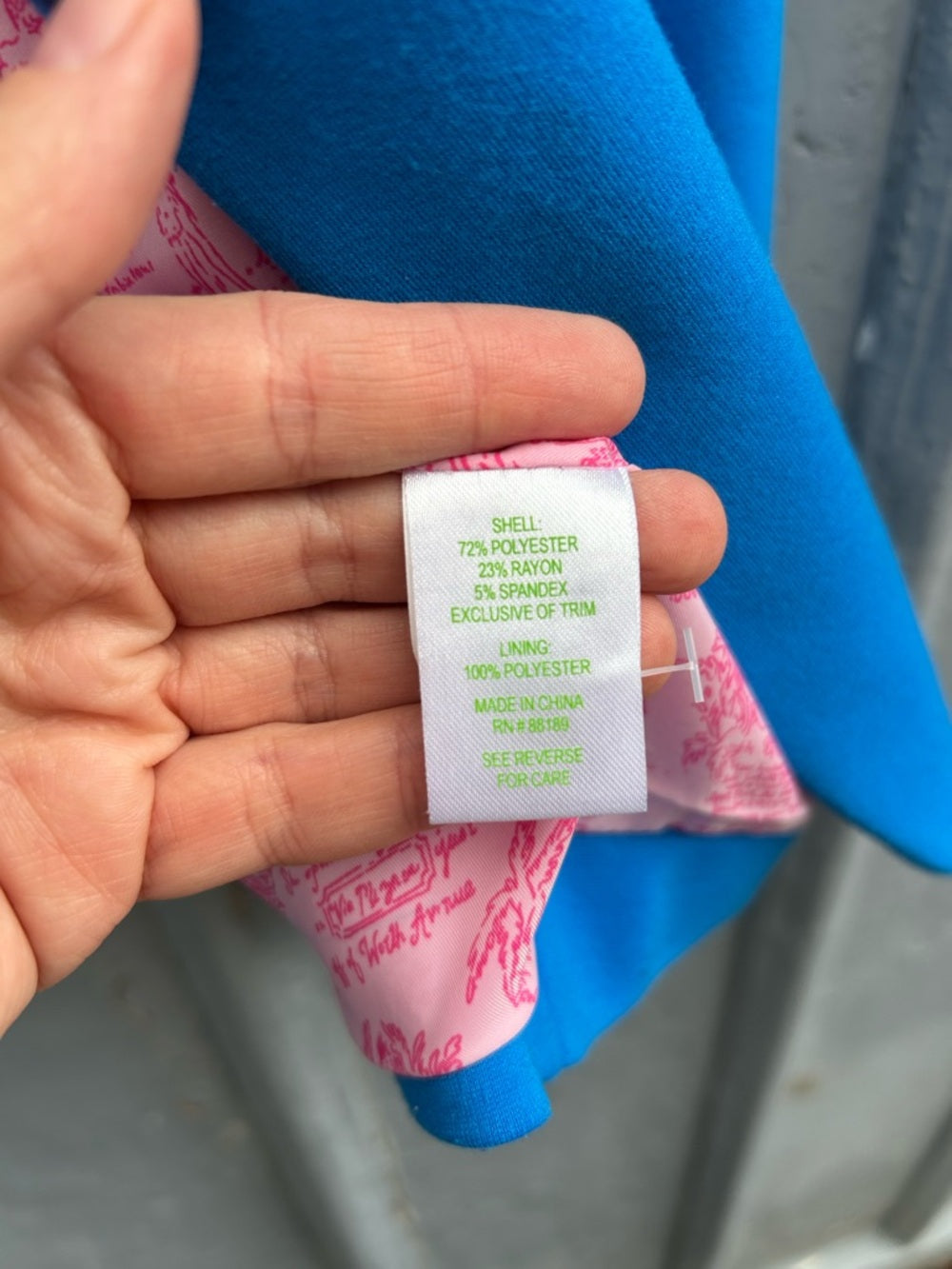 Lilly Pulitzer Vibrant Blue Blazer, Large