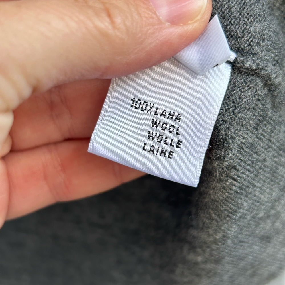 Cruciani Grey Wool Crewneck sweater, size 46 (US 8)