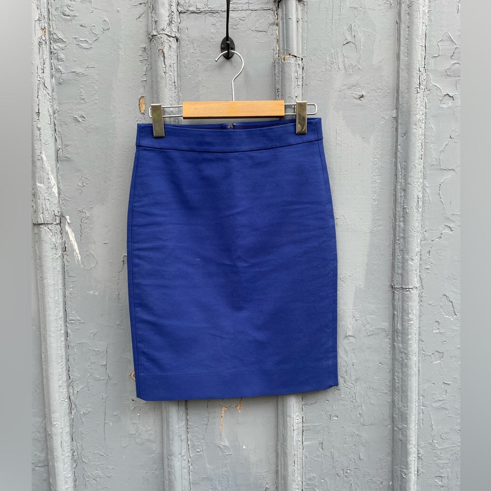J.Crew No. 2 Pencil Skirt Royal Blue, size 0