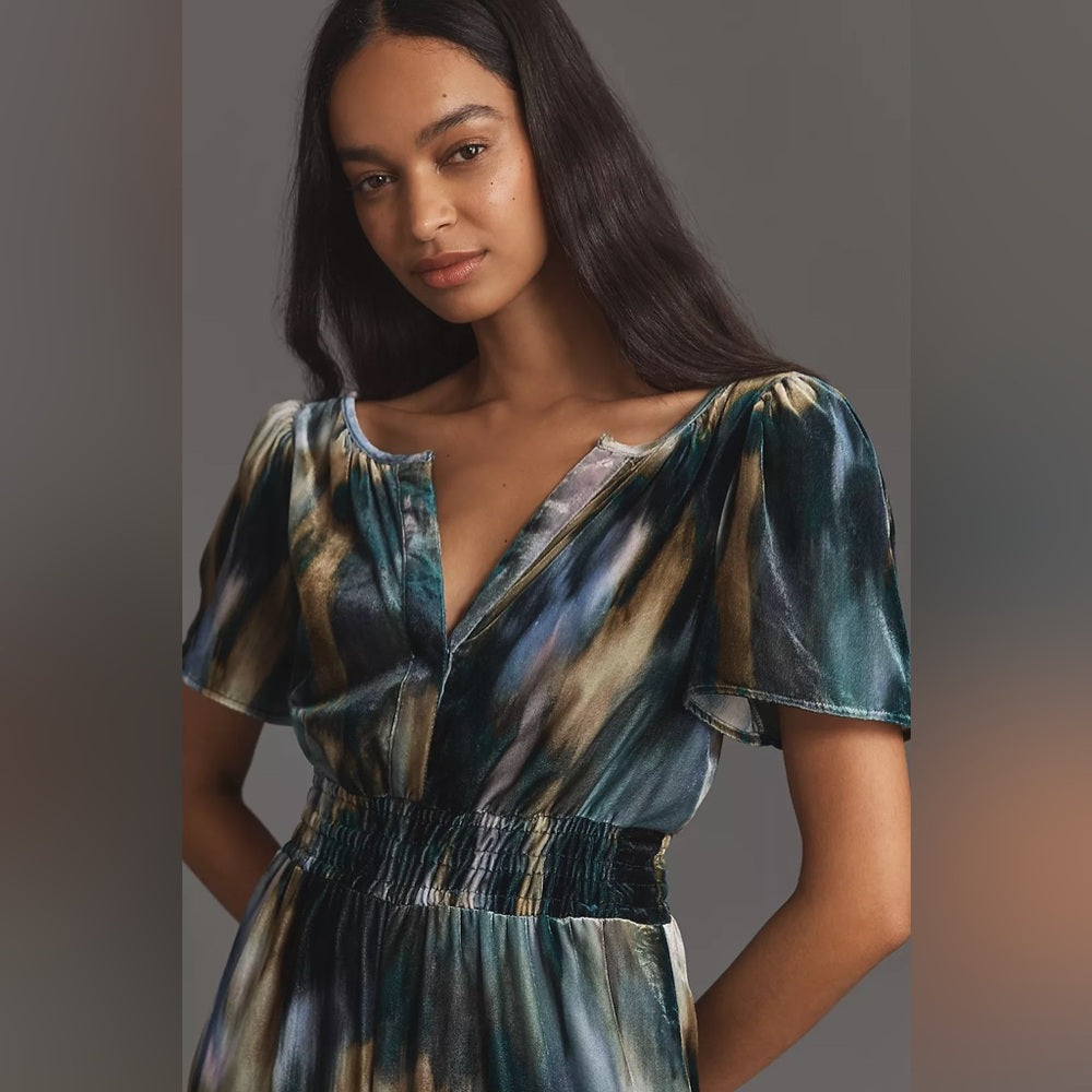 By Anthropologie The Somerset Jumpsuit: Velvet Edition, BNWT, size XL