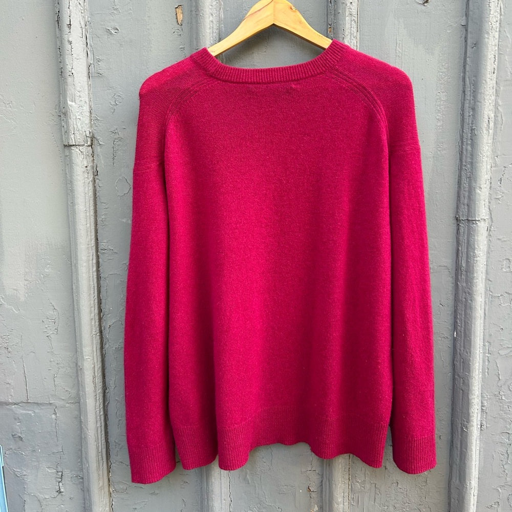 360 Cashmere fuschia sweater, size Large