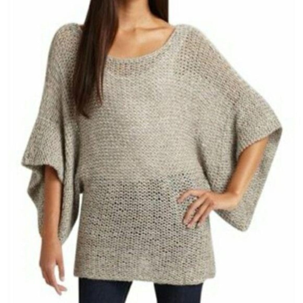 Theory Davini Zebra open knit sweater, size M