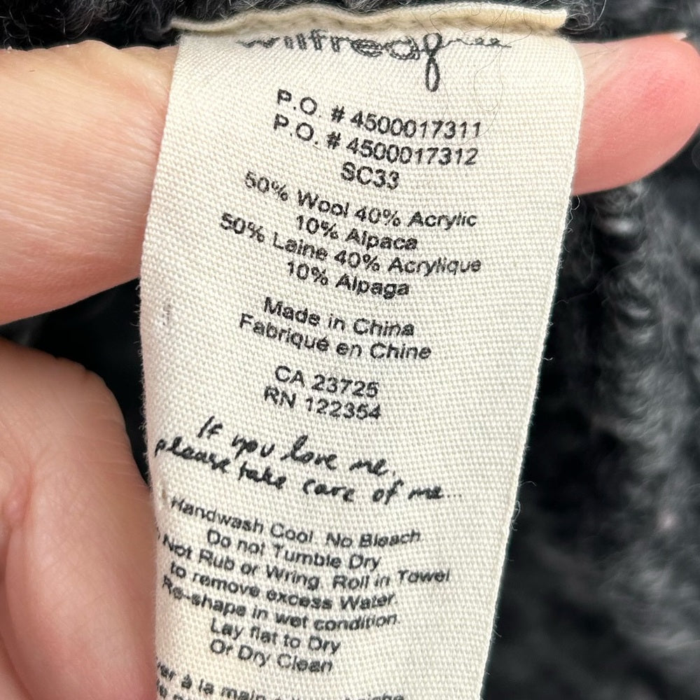 Wilfred Free Wool Alpaca Zip Front Sweater, size Xs (Fits oversized)