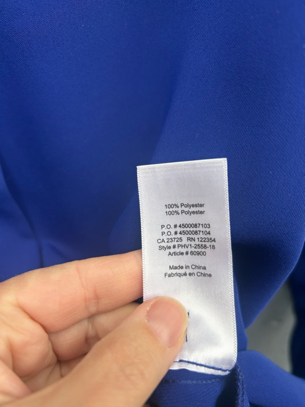 Aritzia Royal Blue Babaton Power blouse, Small