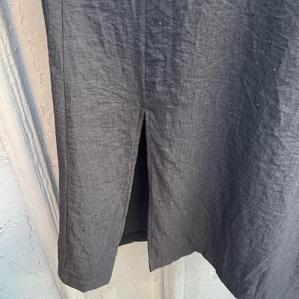 Oak+Fort Linen Blend Midi Dress, OS