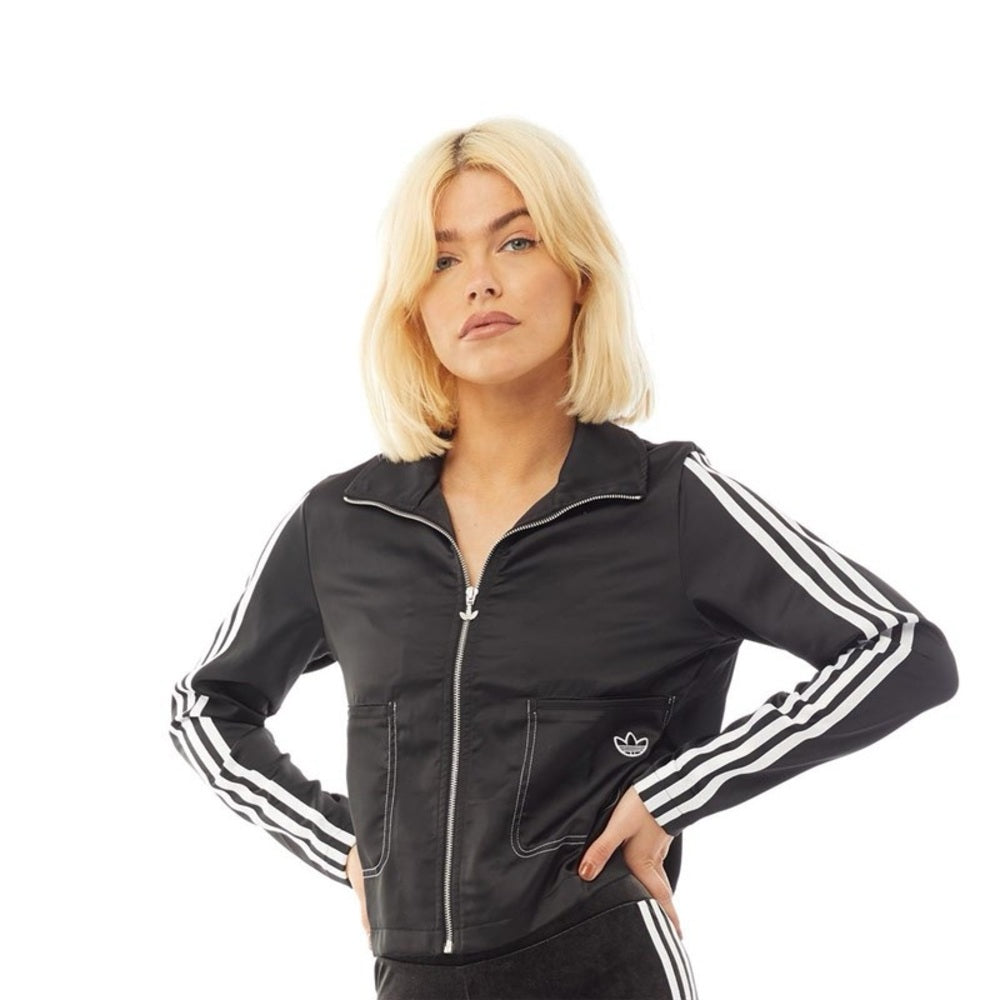 Adidas Satin 3 stripes Track Top, BNWT, size S
