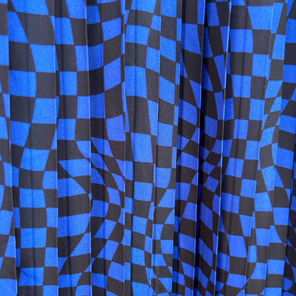 Michael Michael Kors checked pleated maxi skirt, size S