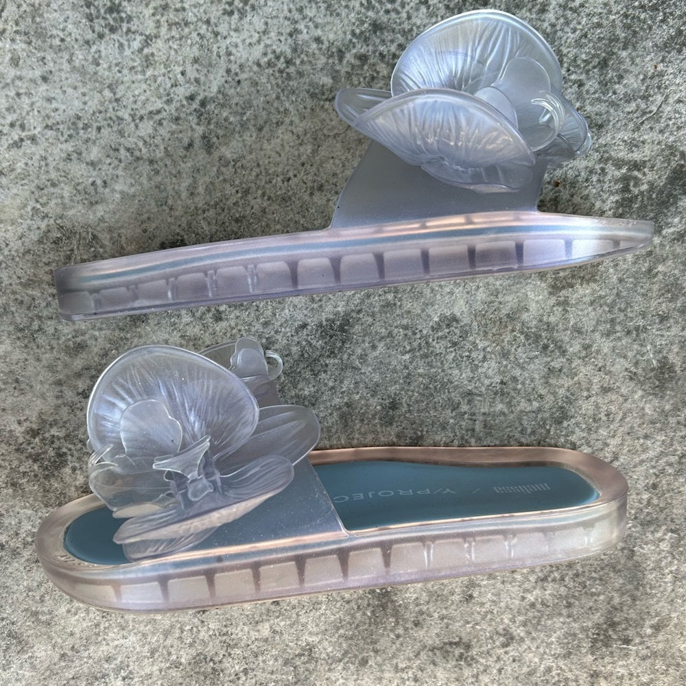 Melissa Beach Slide Flower + Y.Project, size 8