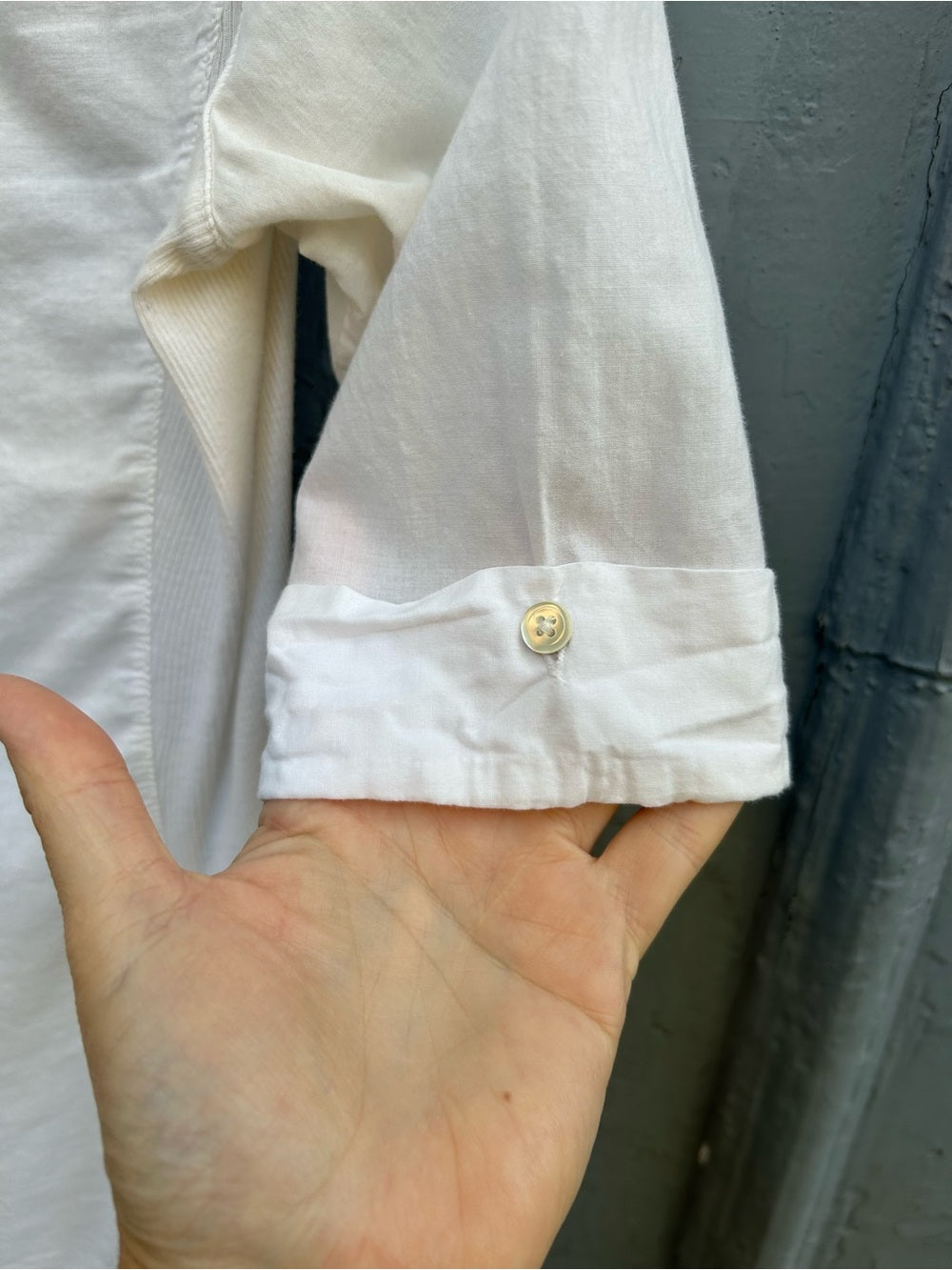 James Perse White Button down, size “2”