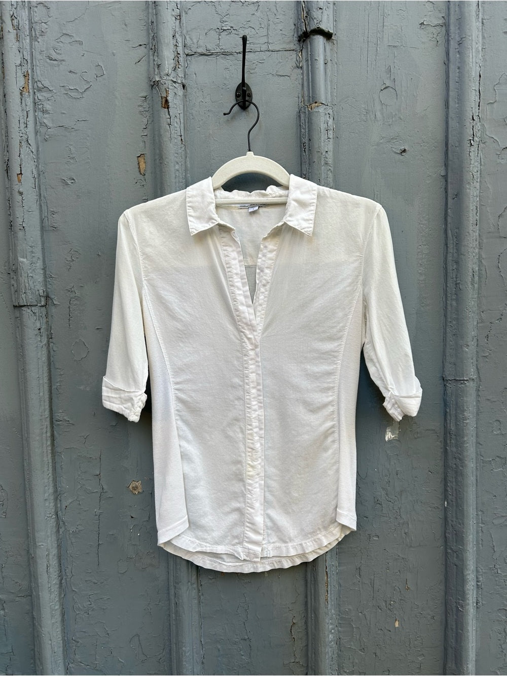 James Perse White Button down, size “2”