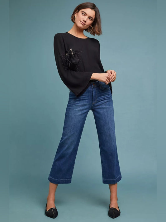 Paige Nellie High Waist Culotte Jeans, size 27