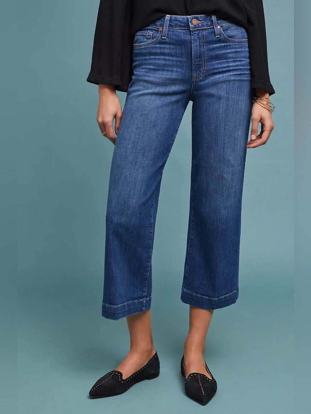 Paige Nellie High Waist Culotte Jeans, size 27
