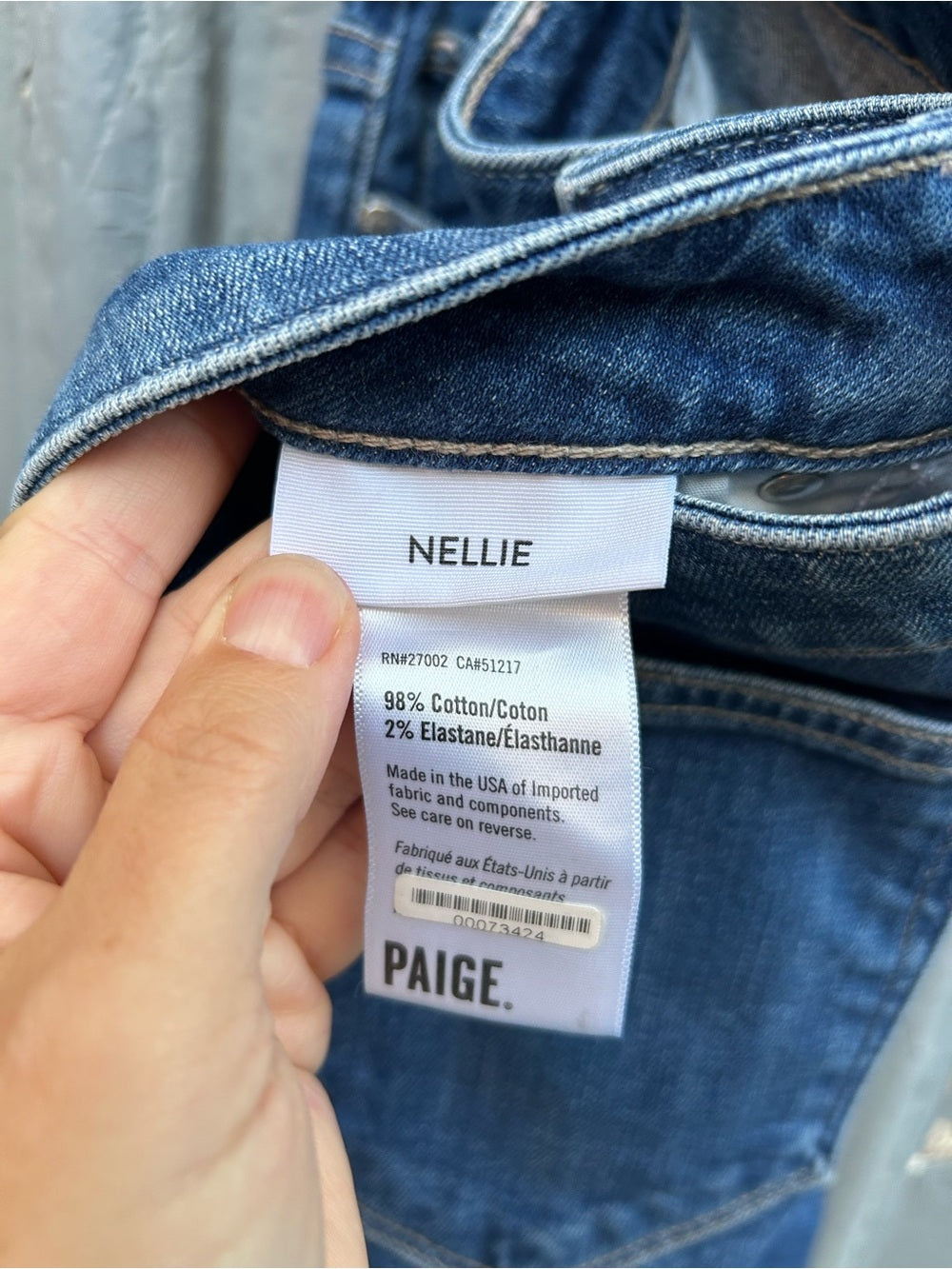 Paige Nellie High Waist Culotte Jeans, size 27