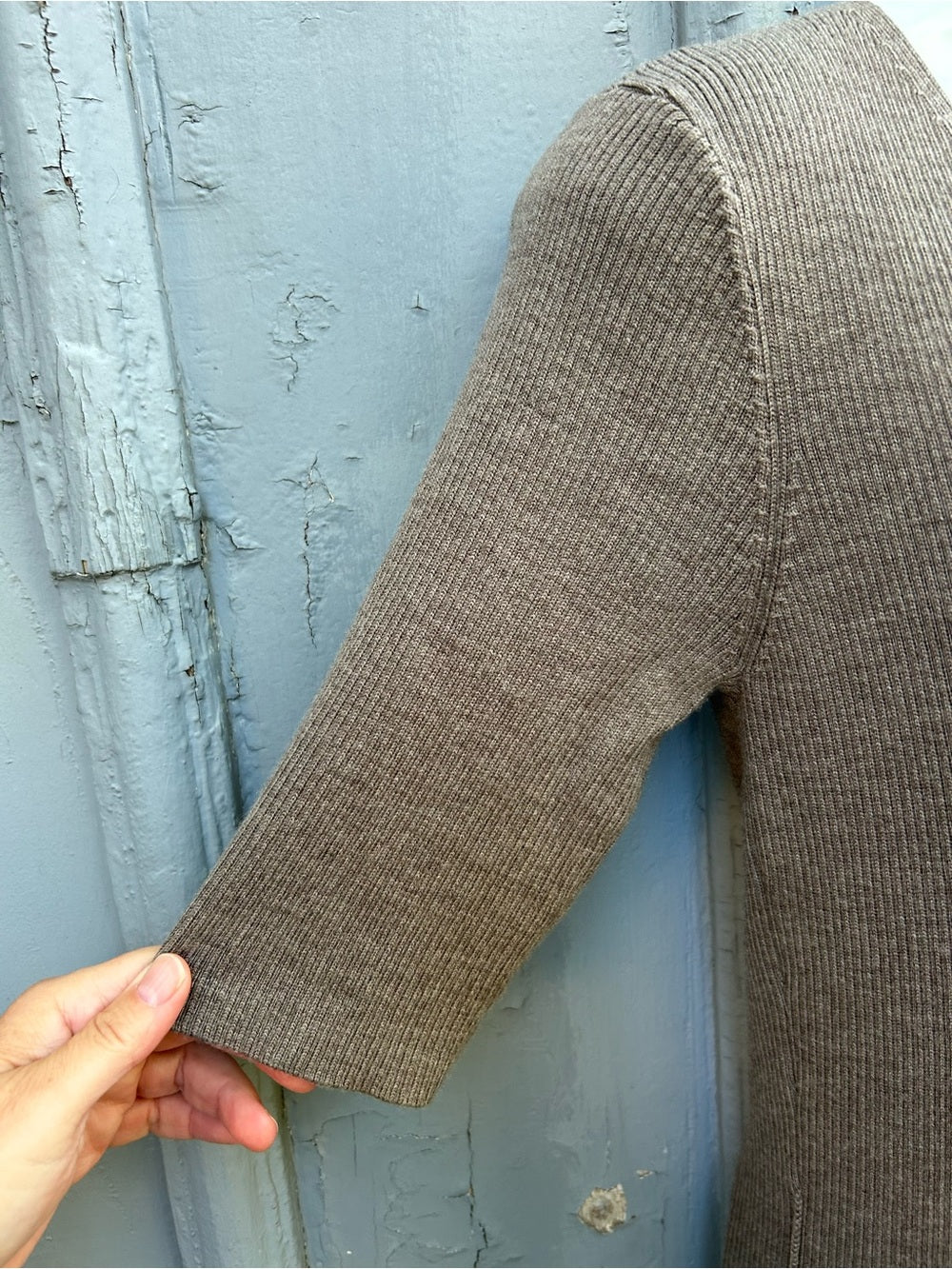 Kit & Ace Minky Brown Merino Knit Dress, Size XL
