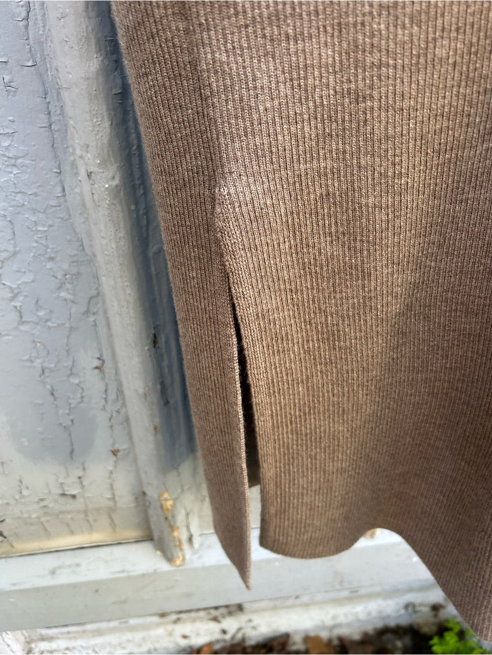 Kit & Ace Minky Brown Merino Knit Dress, Size XL