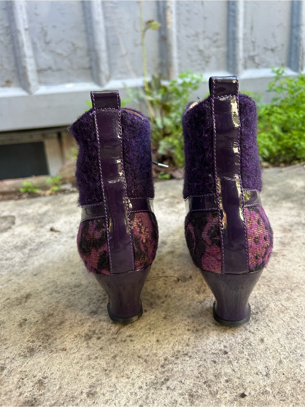 John Fluevog Wonder Iguazu Harness Lace Up Ankle Boots, size 7.5