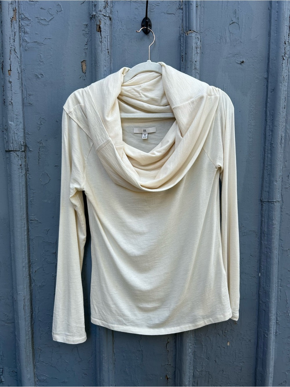 Banana Republic Luxe Wool Blend off the shoulder top, size M