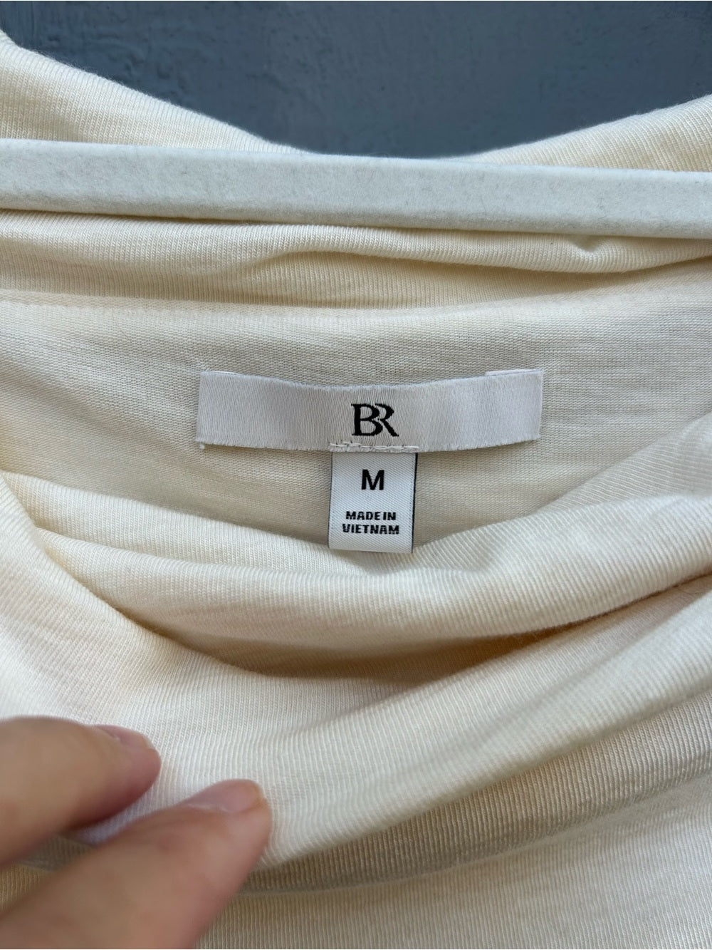 Banana Republic Luxe Wool Blend off the shoulder top, size M