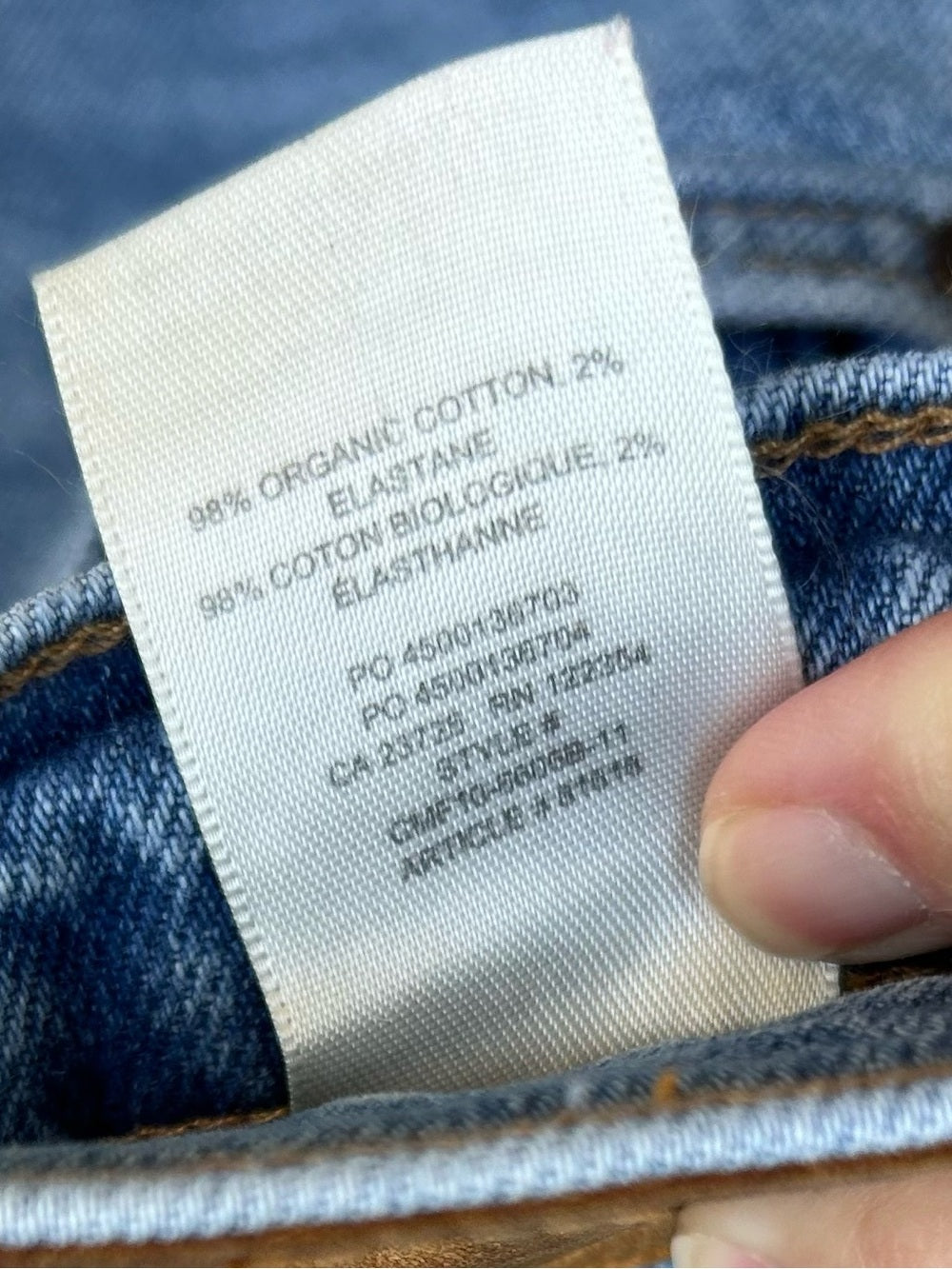 Denim Forum Arlo High Rise Straight, size 28