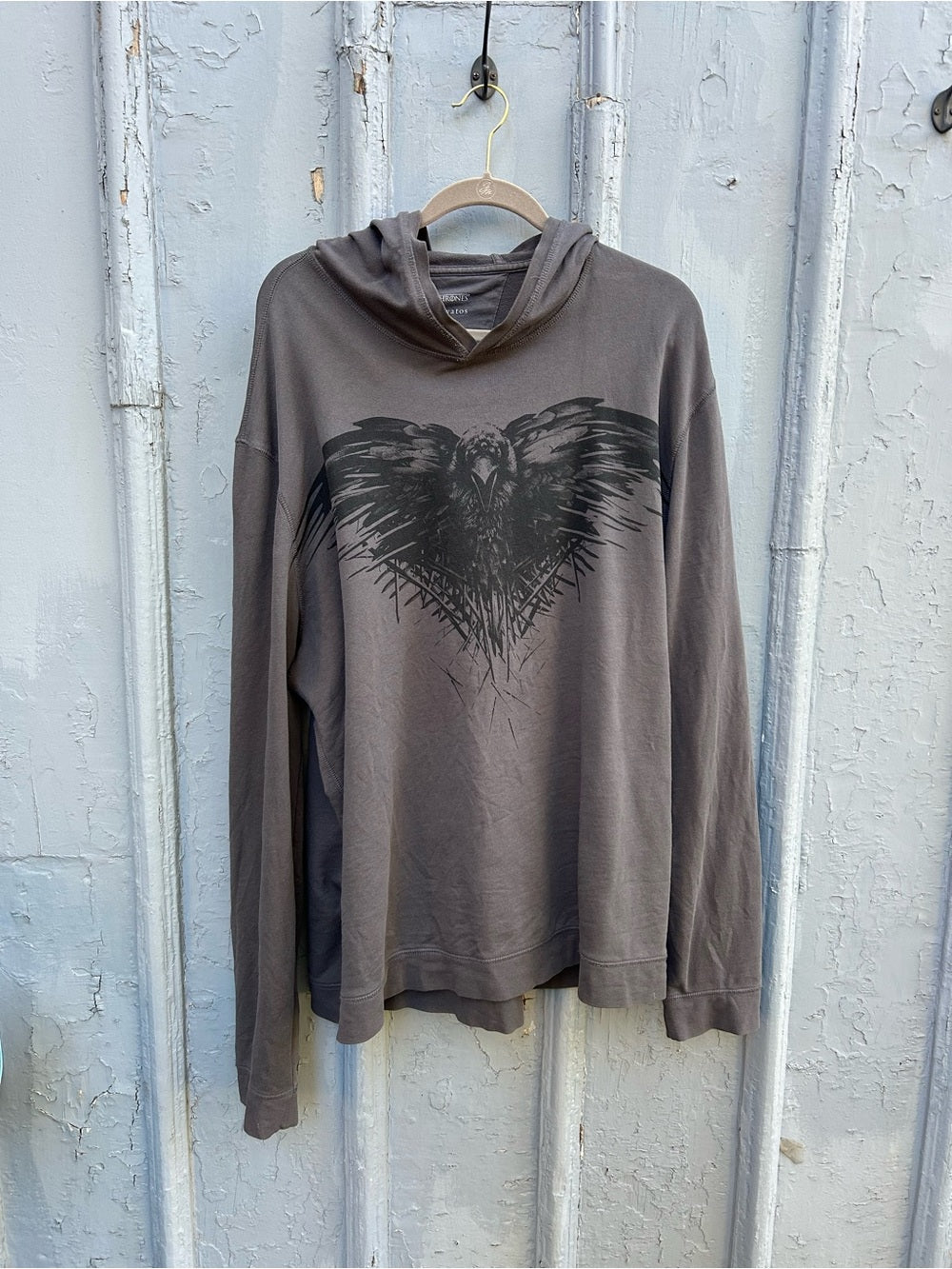 John Varvatos Grey Game of Thrones Hoodie, size XXL