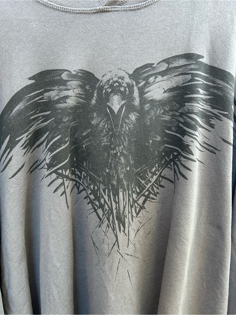 John Varvatos Grey Game of Thrones Hoodie, size XXL