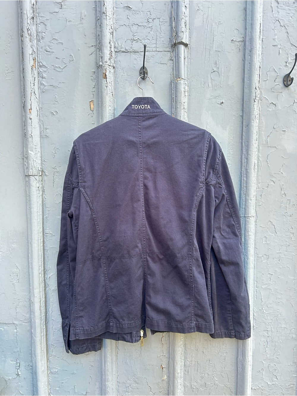 Toyota “Rick’s”Navy mechanic Jacket, Approx Size W Medium/M Small