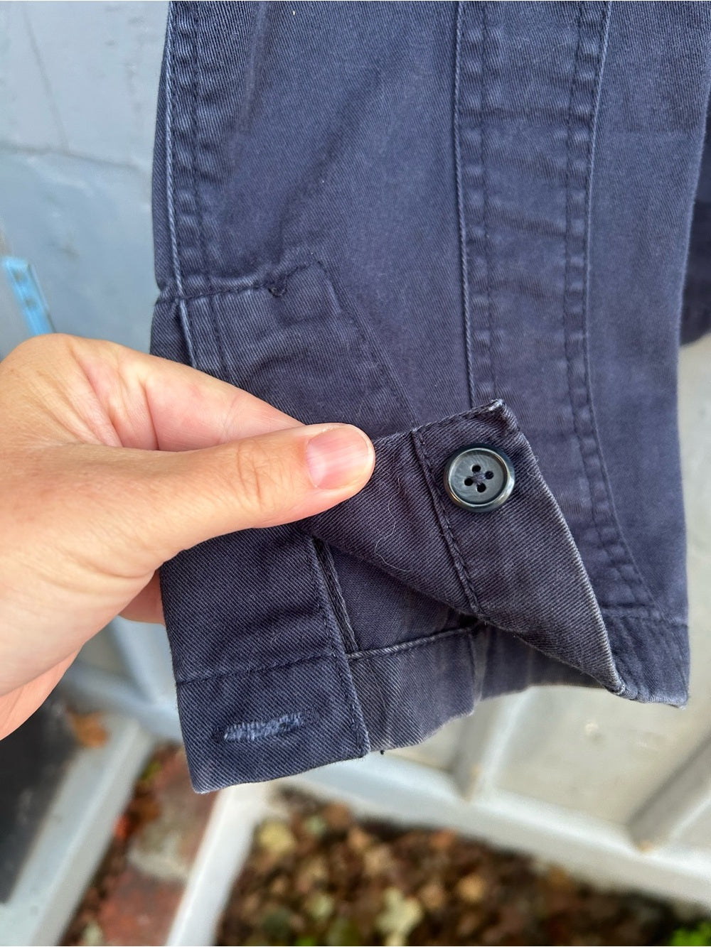 Toyota “Rick’s”Navy mechanic Jacket, Approx Size W Medium/M Small