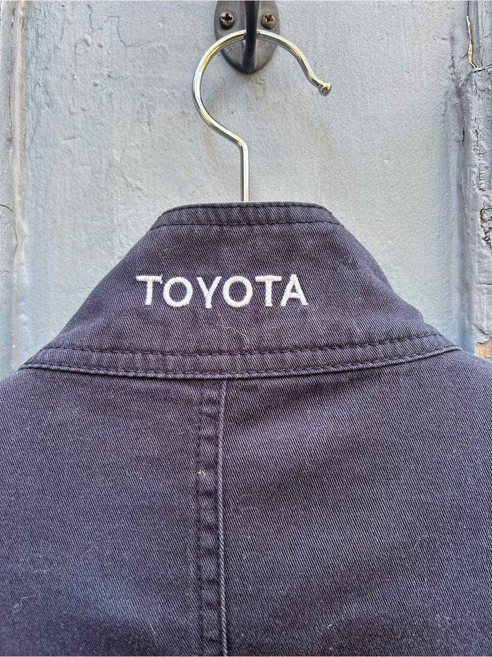 Toyota “Rick’s”Navy mechanic Jacket, Approx Size W Medium/M Small