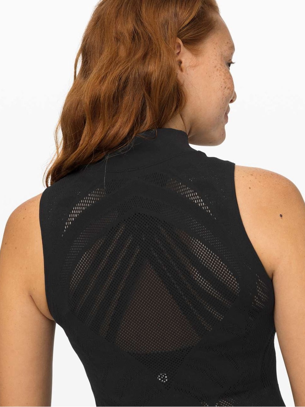 Lululemon Reveal Mock Neck Tank, Black, size 4