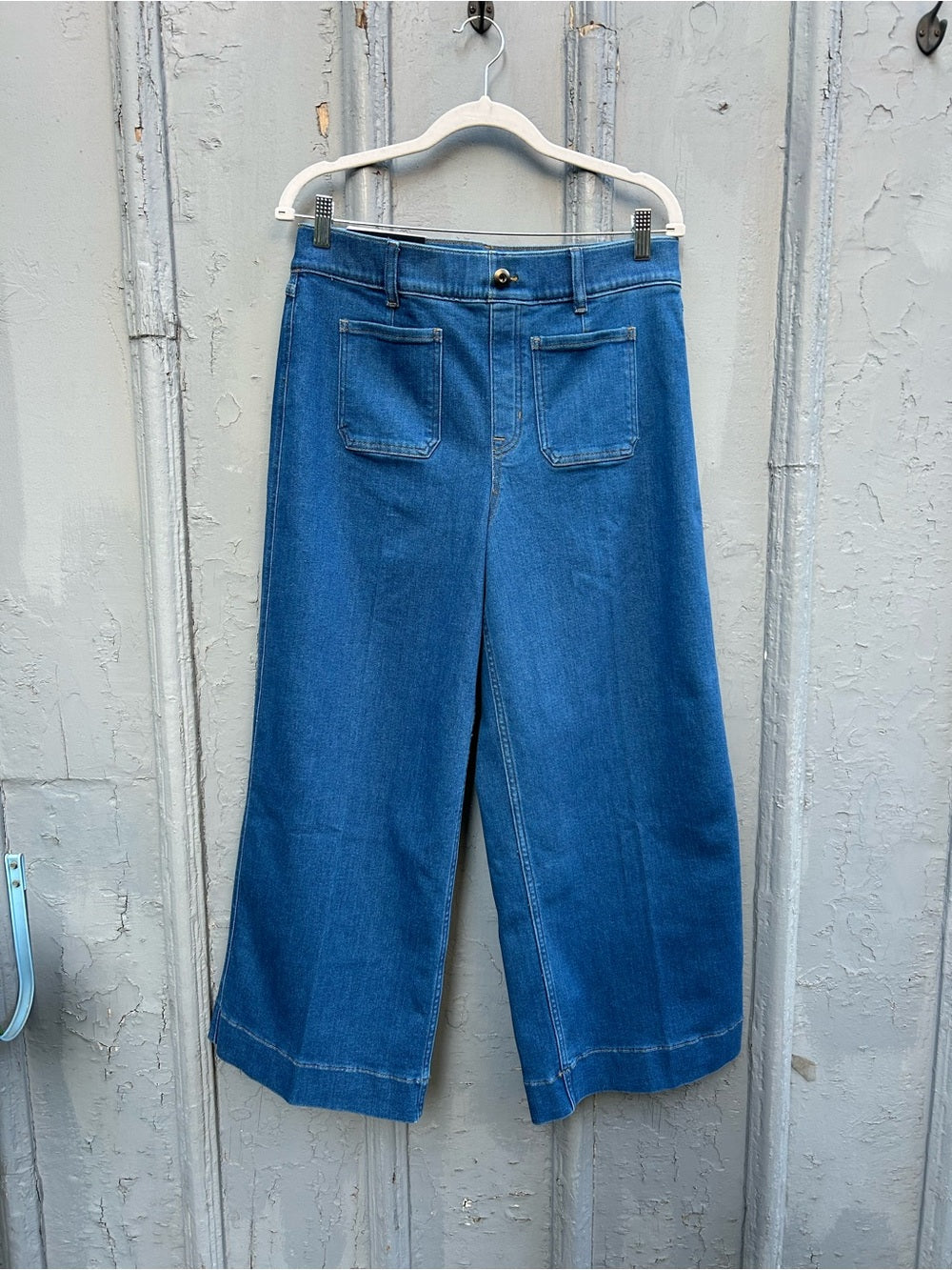 Spanx Wide Leg Cropped Jeans, BNWT, size Large