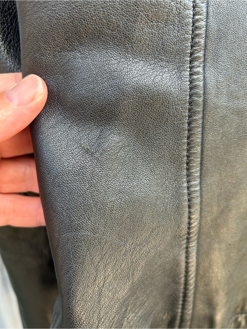 Mackage for Aritzia Leather Shearling Moto Jacket, size XS