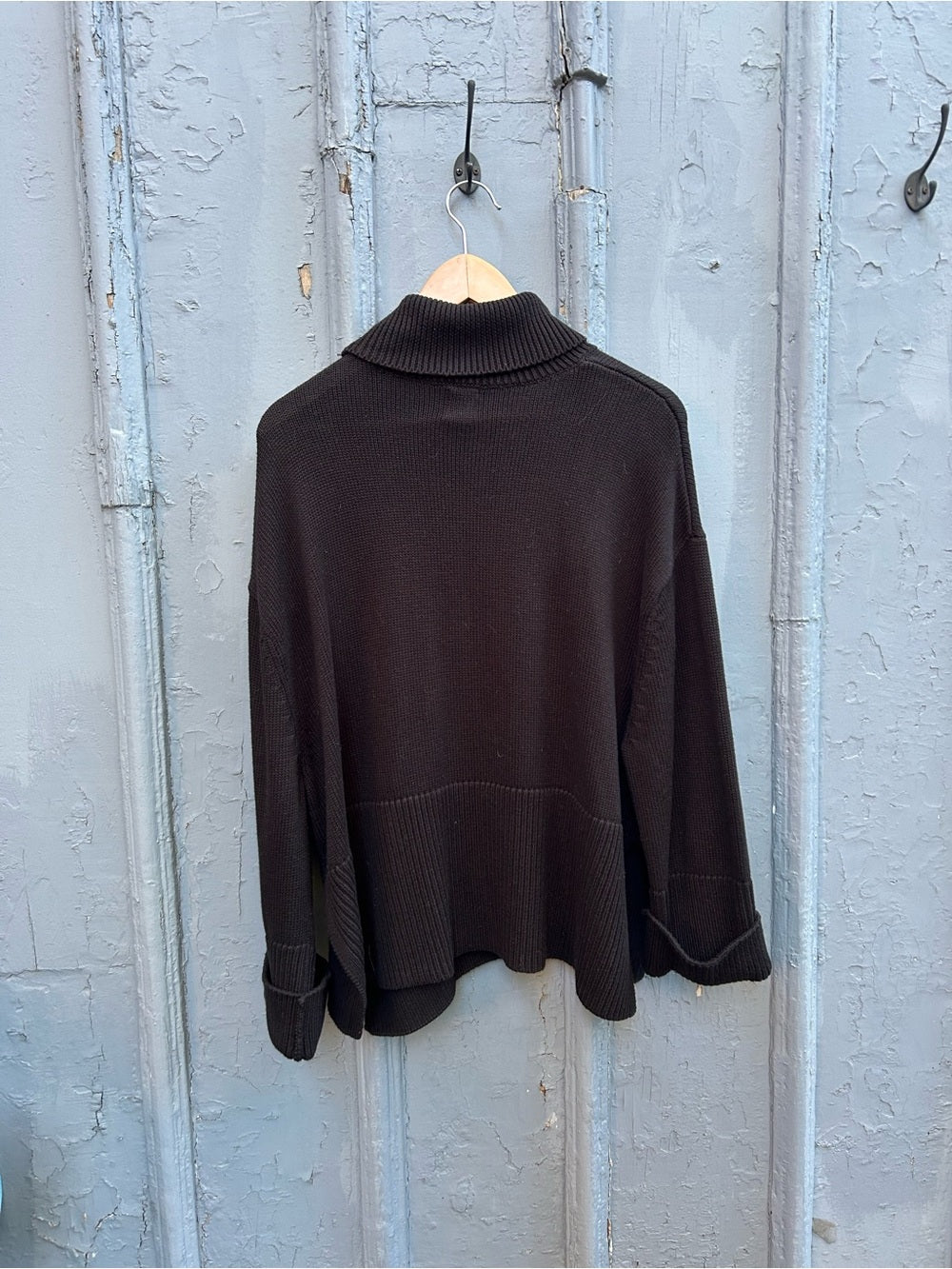 Gap Black Cotton Turtleneck Sweater, size M