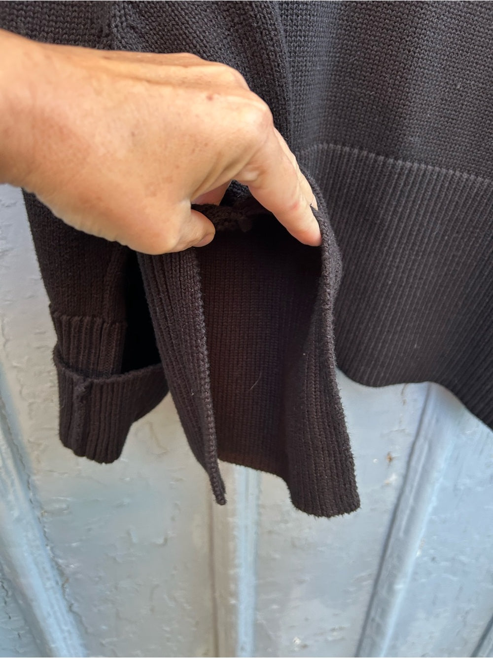Gap Black Cotton Turtleneck Sweater, size M