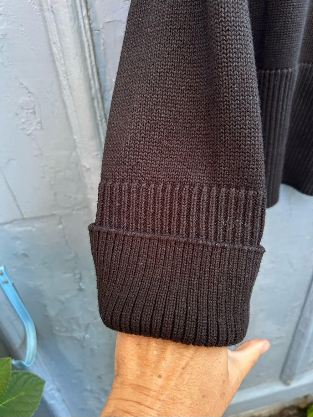 Gap Black Cotton Turtleneck Sweater, size M