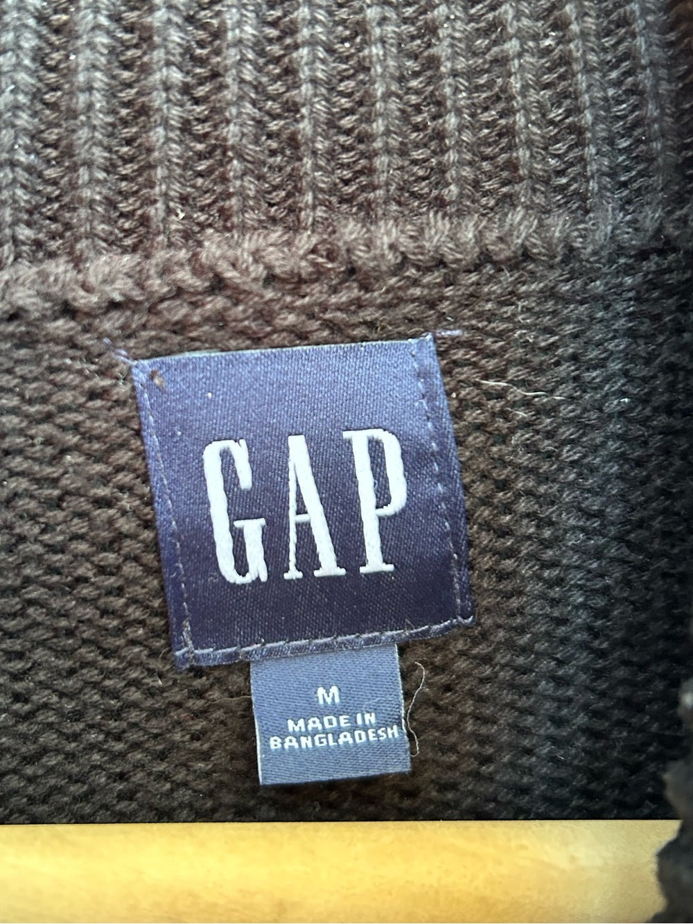 Gap Black Cotton Turtleneck Sweater, size M
