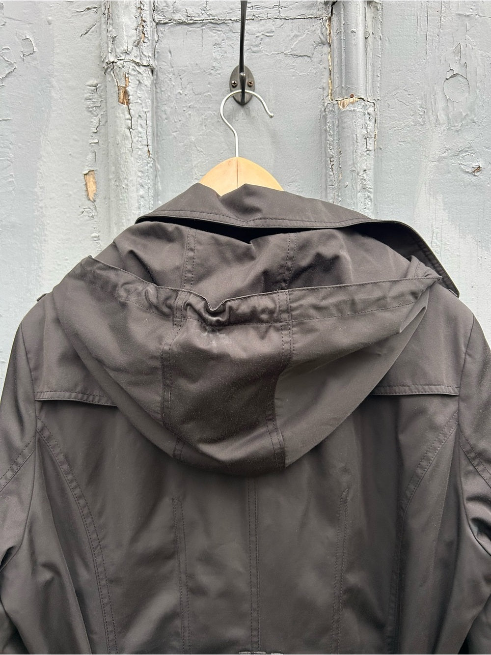 London Fog Black Heritage Trench (3 in 1), size XL
