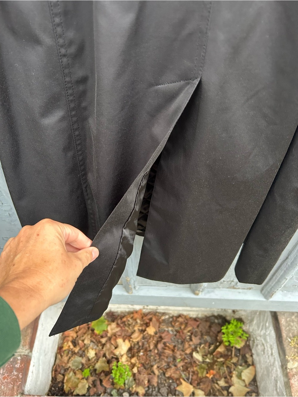 London Fog Black Heritage Trench (3 in 1), size XL