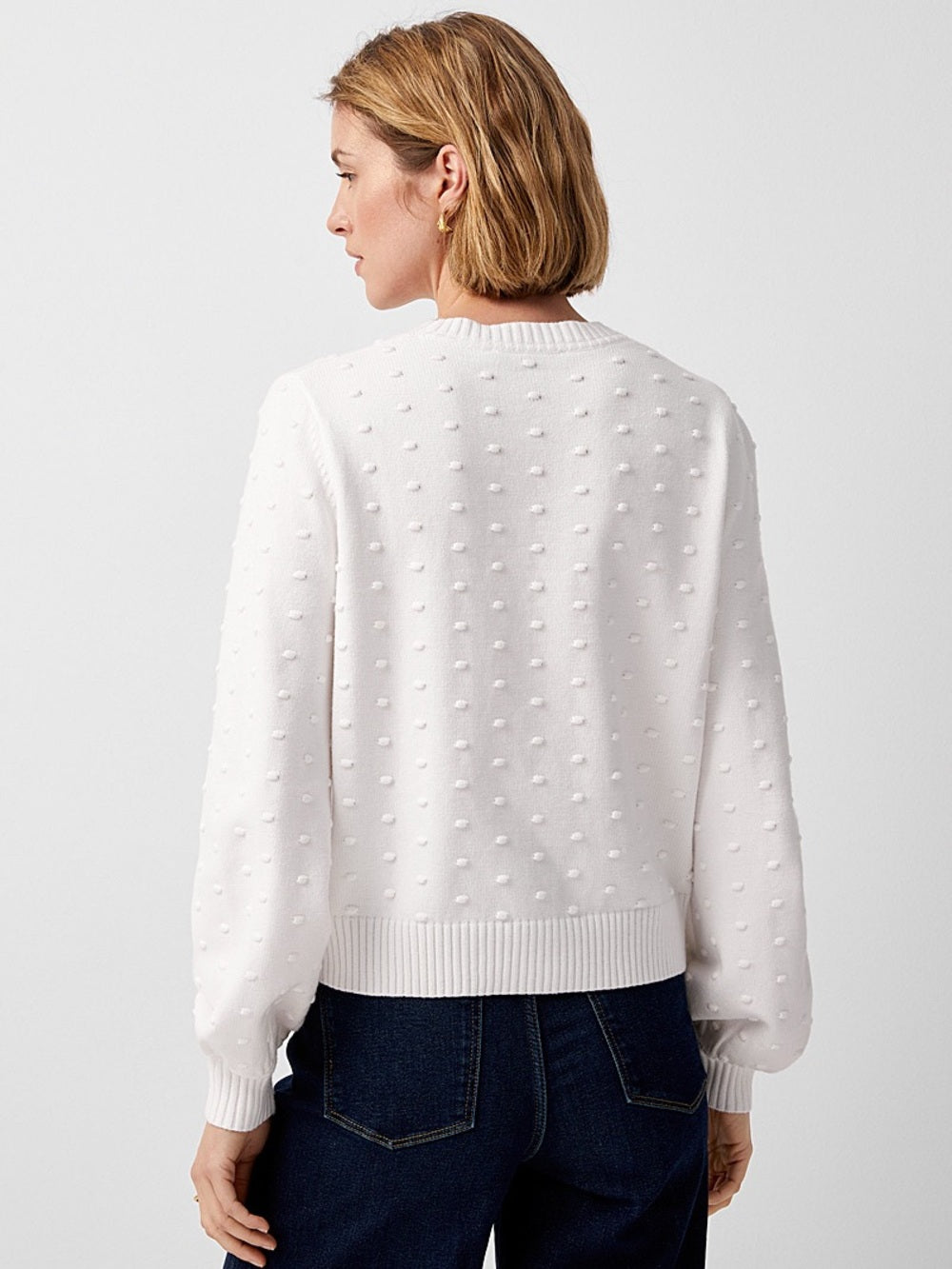 Twik for Simons Grey Popcorn Sweater, size XL