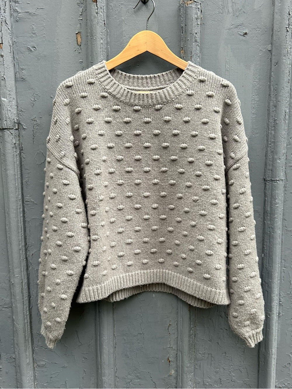 Twik for Simons Grey Popcorn Sweater, size XL