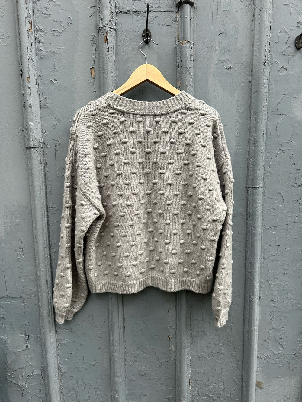 Twik for Simons Grey Popcorn Sweater, size XL