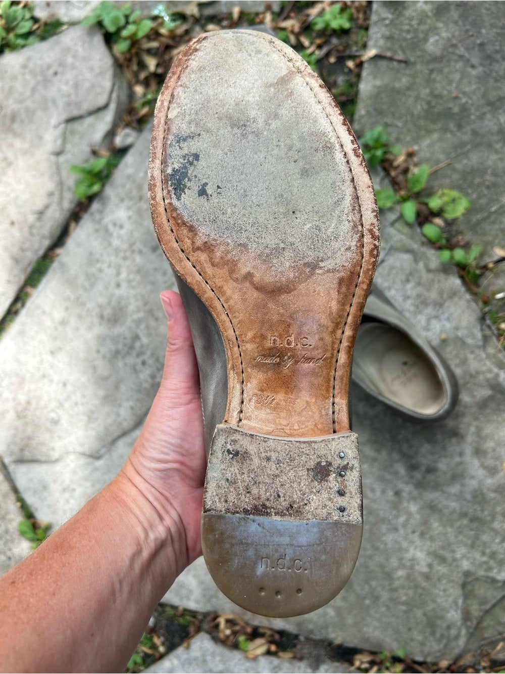 NDC Made by Hand Leather Derby Shoe, size 8.5