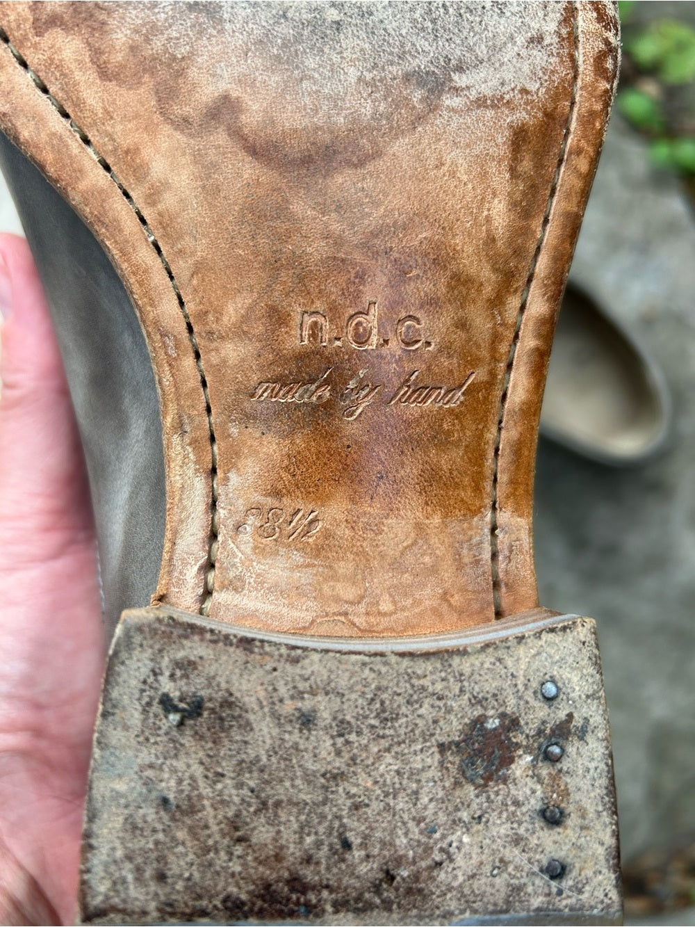 NDC Made by Hand Leather Derby Shoe, size 8.5