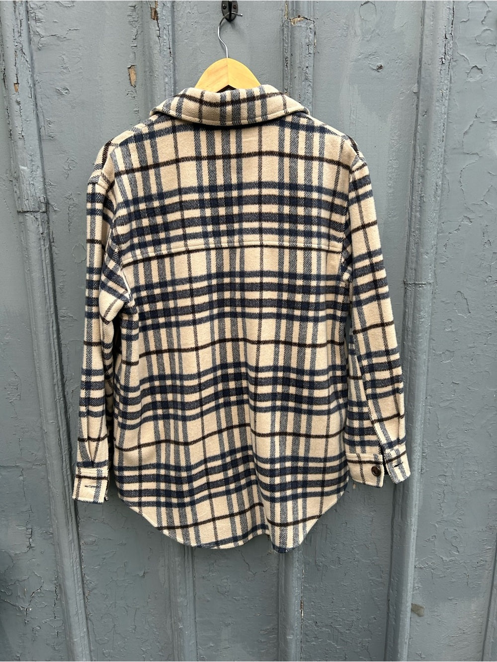 Joie Plaid Shacket, size M