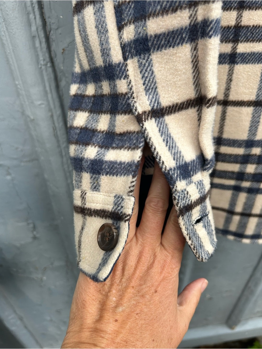 Joie Plaid Shacket, size M