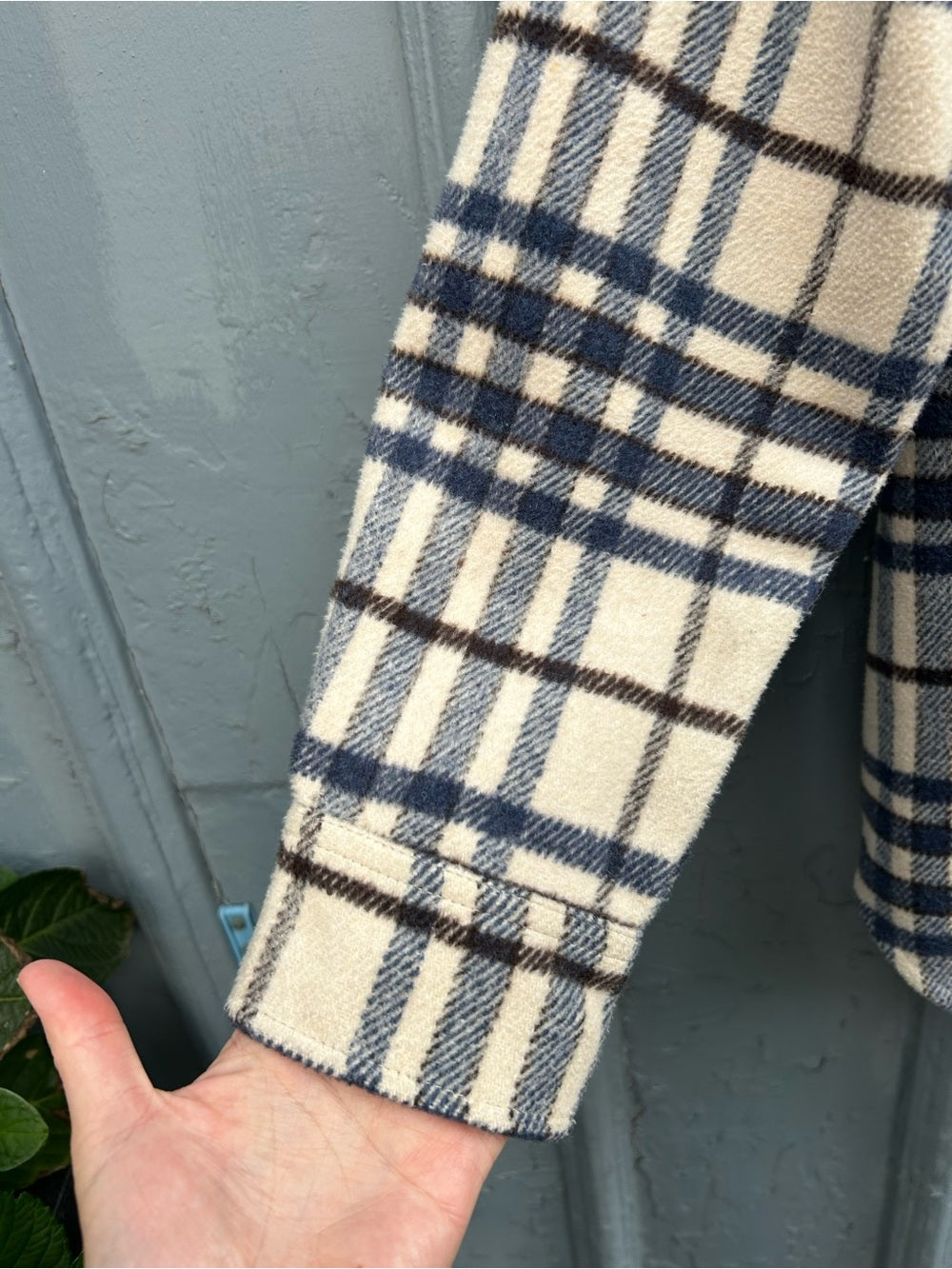 Joie Plaid Shacket, size M