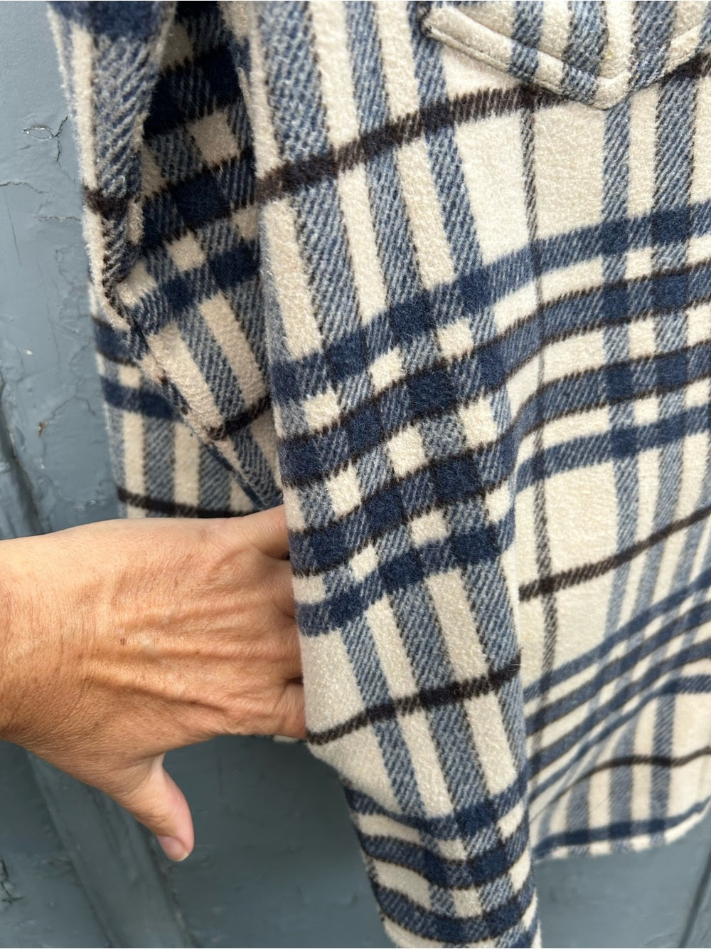 Joie Plaid Shacket, size M