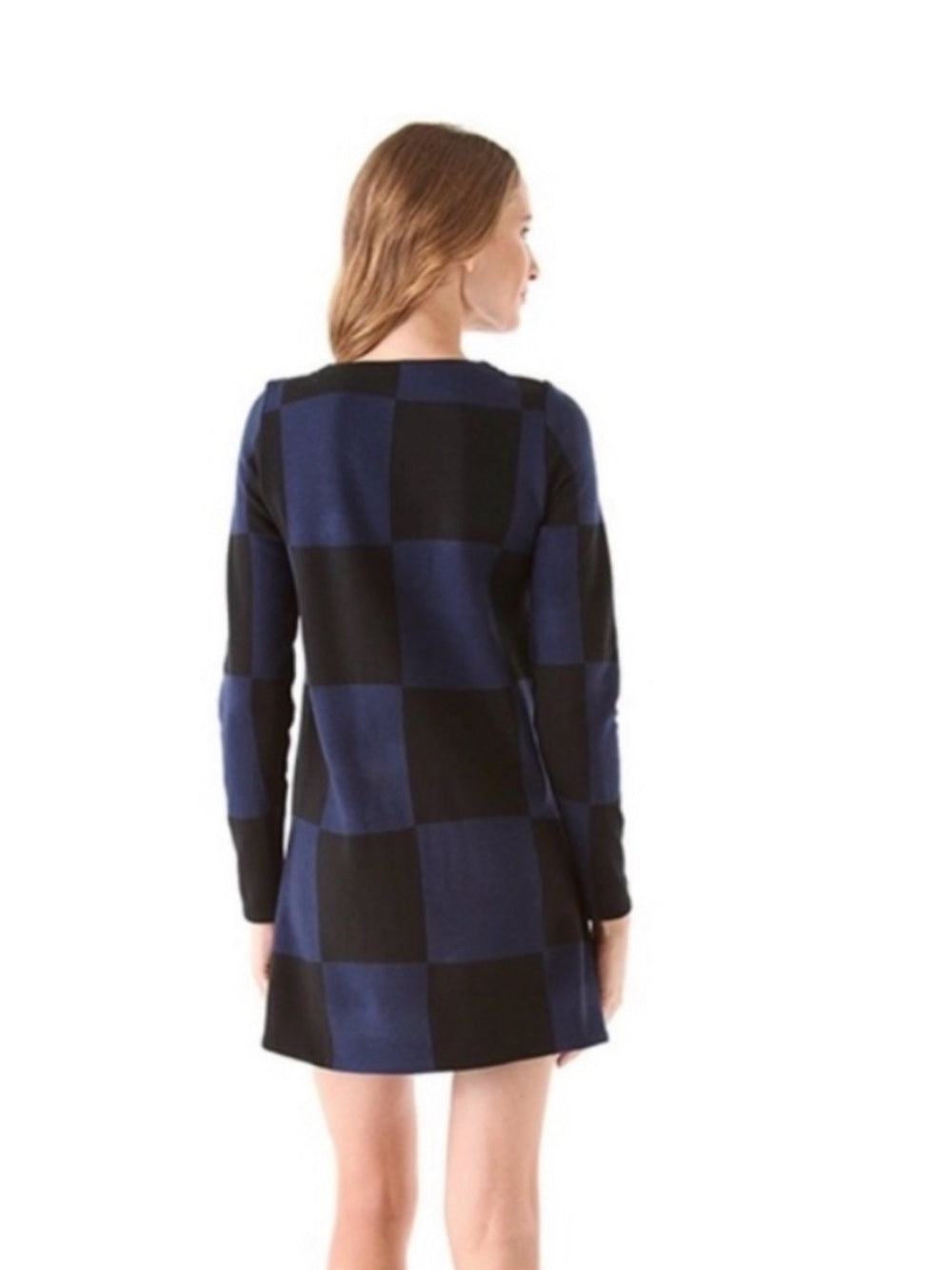 Marc by Marc Jacob’s Blue Black A Frame wool Dress, size L