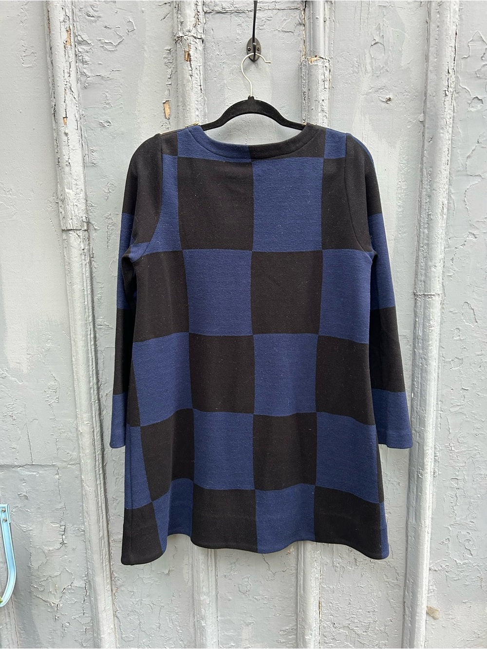 Marc by Marc Jacob’s Blue Black A Frame wool Dress, size L
