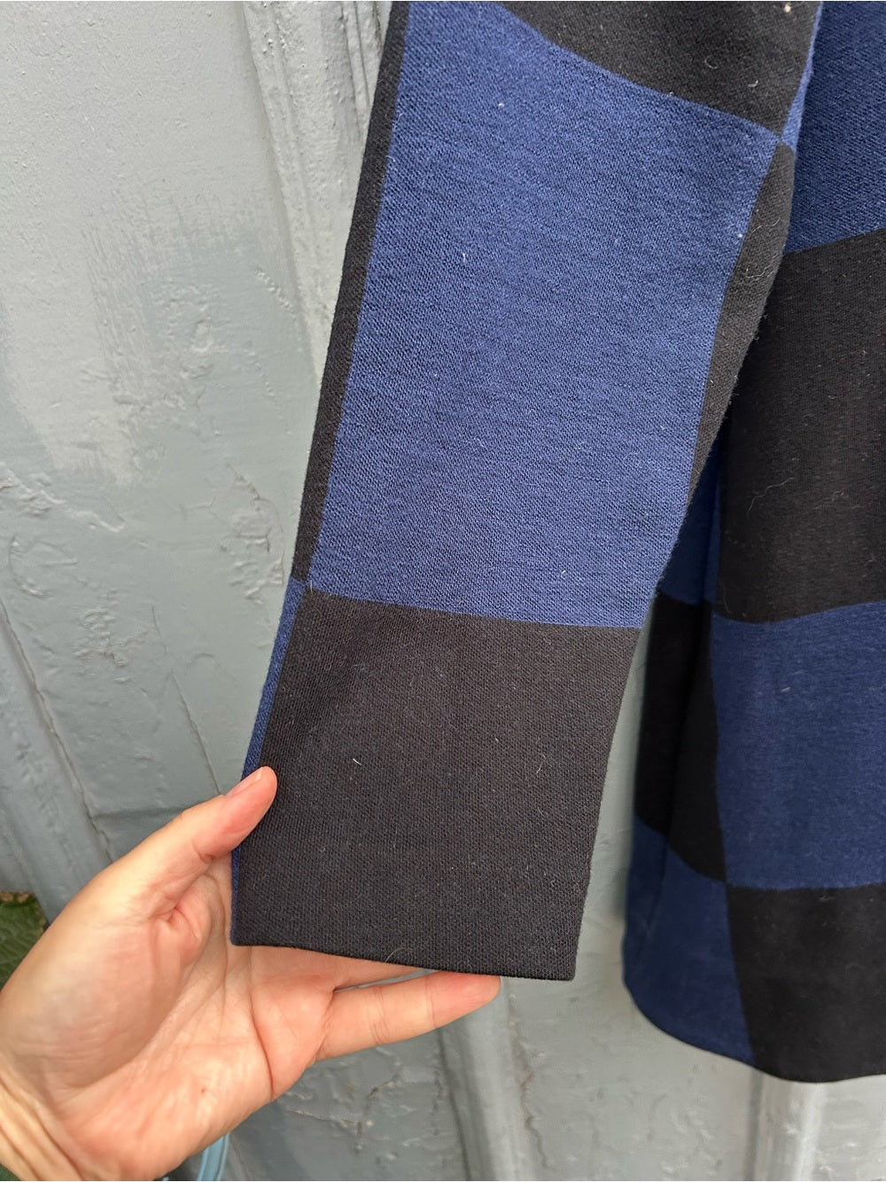 Marc by Marc Jacob’s Blue Black A Frame wool Dress, size L